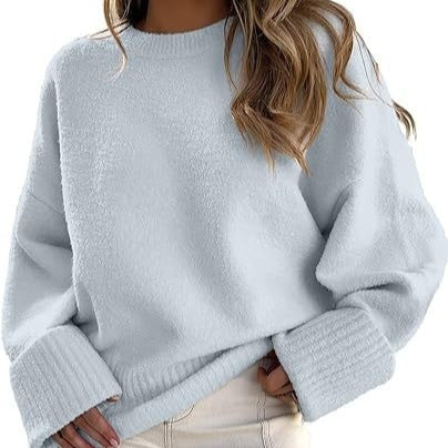 Pullover Damski z luźnym krojem i szerokimi mankietami | S&P - 1 - Stylpuls