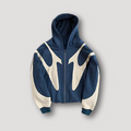 Hoodie damski z kapturem, kontrastowe detale, luźny krój - 1 - Stylpuls
