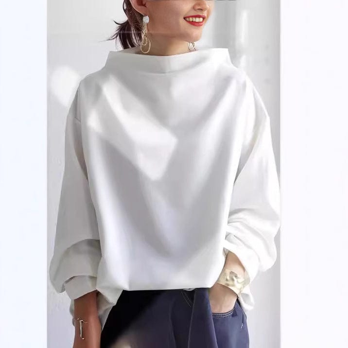 Damski Elegancki Sweter z Dekoltem Kopertowym i Luźnym Krojem | S&P