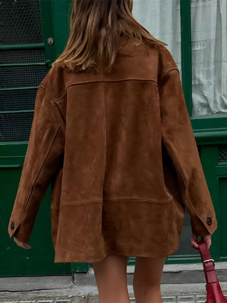 Kurtka damska oversize z praktycznymi kieszeniami | S&P - 4 - Stylpuls
