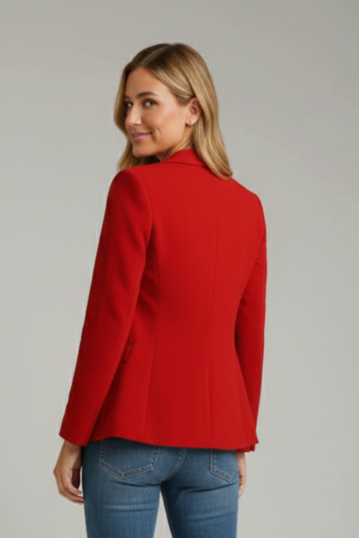 Blazer damski z klasycznym krojem i eleganckimi detalami | S&P - 10 - Stylpuls